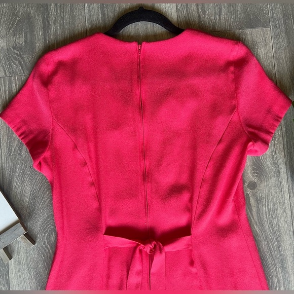 Vintage Scarlett midi dress with elegant waist detailing and back cinch Vtg 9/10 - Picture 7 of 10